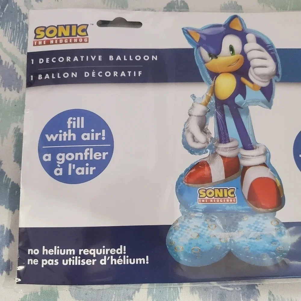 AirLoonz Sonic the Hedgehog 2 Foil Balloon, 53in Party Decorations